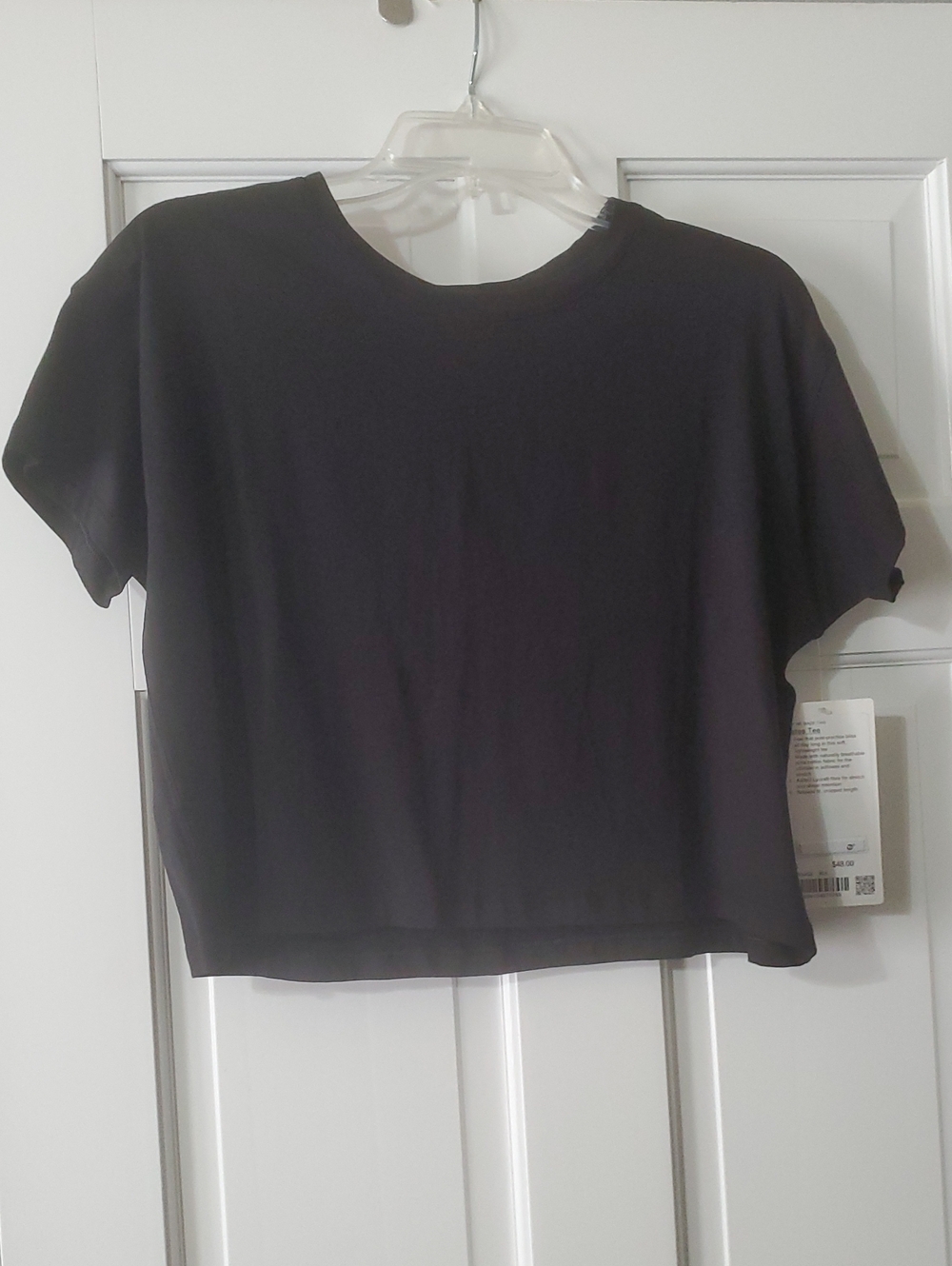 NWT lululemon Cates Tee Sz 6 Black